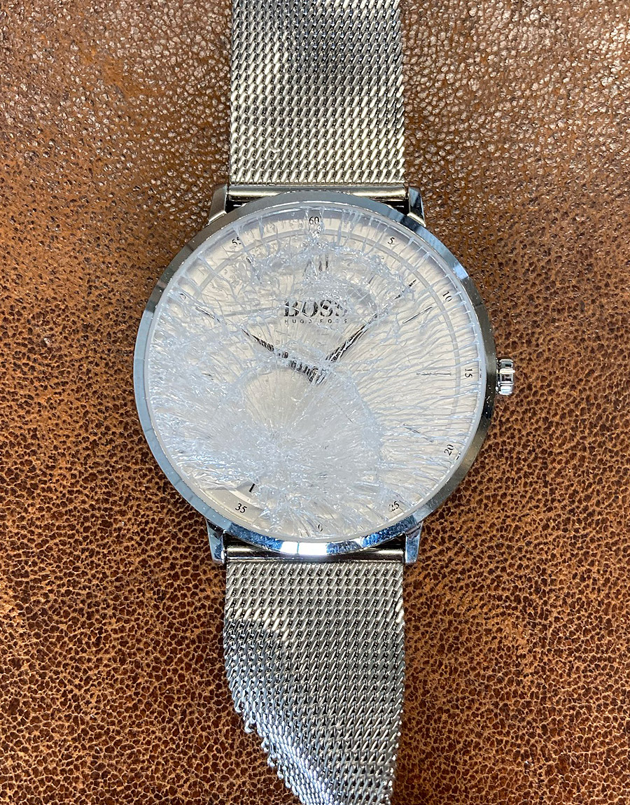 Nieuw glas top horloge